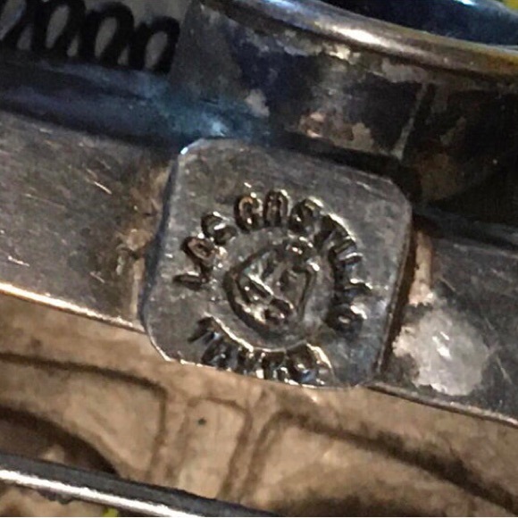 Los Castillo Articulated Sterling Silver Aztec Mask Brooch Mid Century Taxco - Picture 10 of 12